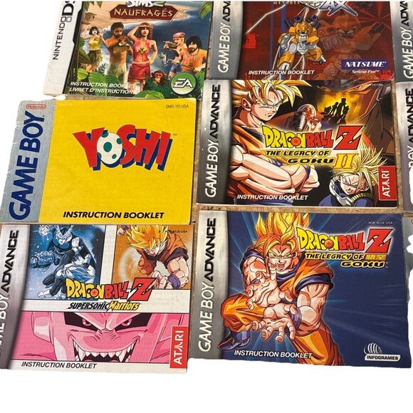 Gameboy player manuals only Assorted Games Lot Of 9 - Picture 3 of 5